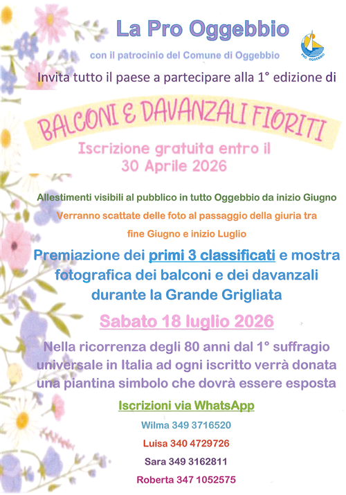 Balconi e davanzali fioriti